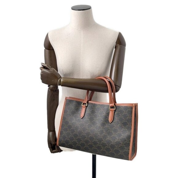 CELINE Triomphe Horizontal Cabas PVC/Leather - Picture 4 of 16